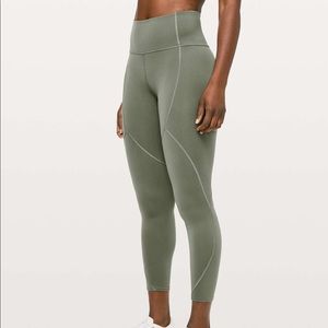 Lululemon To the Beat 24” Leggings Grey Sage Sz 4
